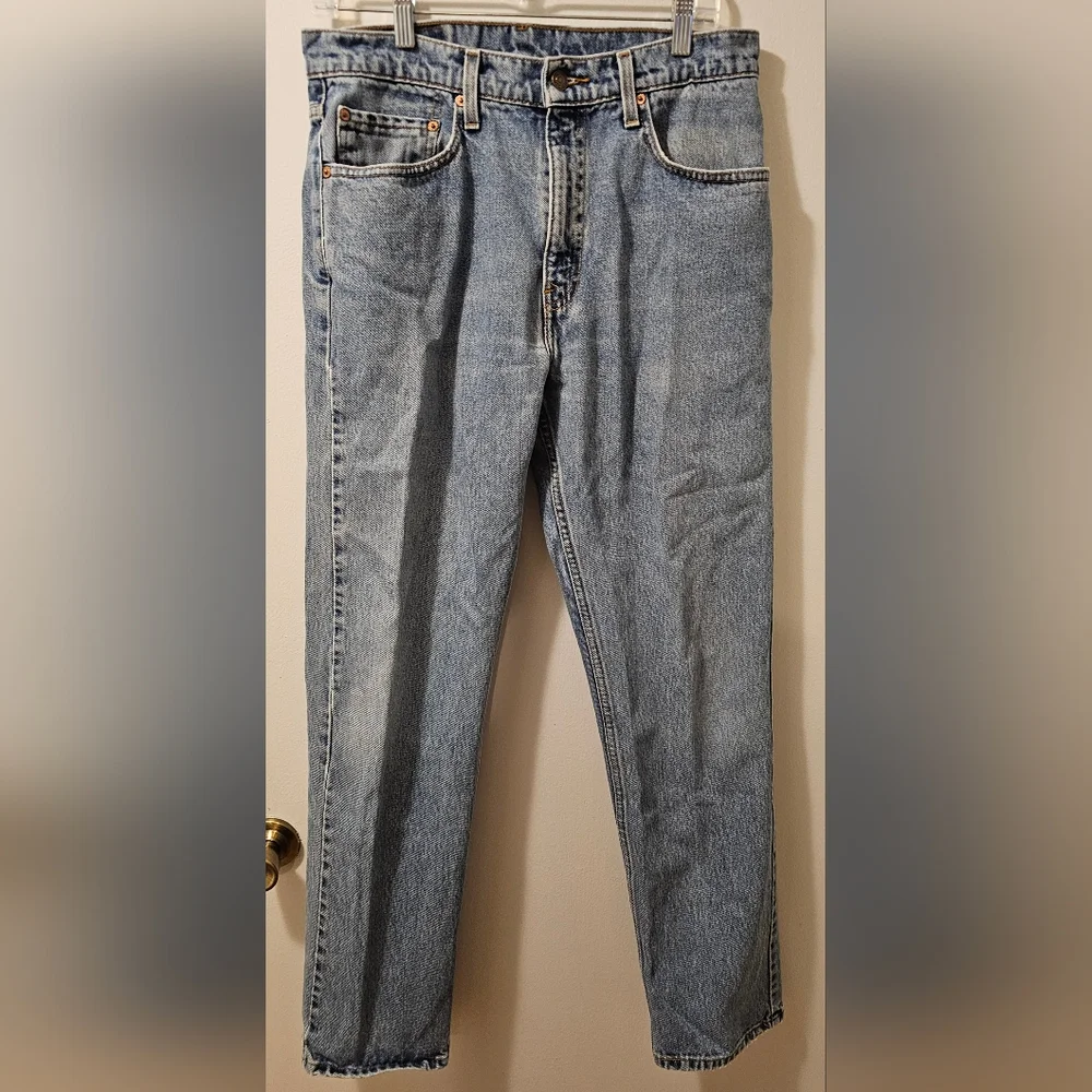 Vintage Levi’s 505 Regular Fit Straight Denim Blue Jeans Men's 33X32